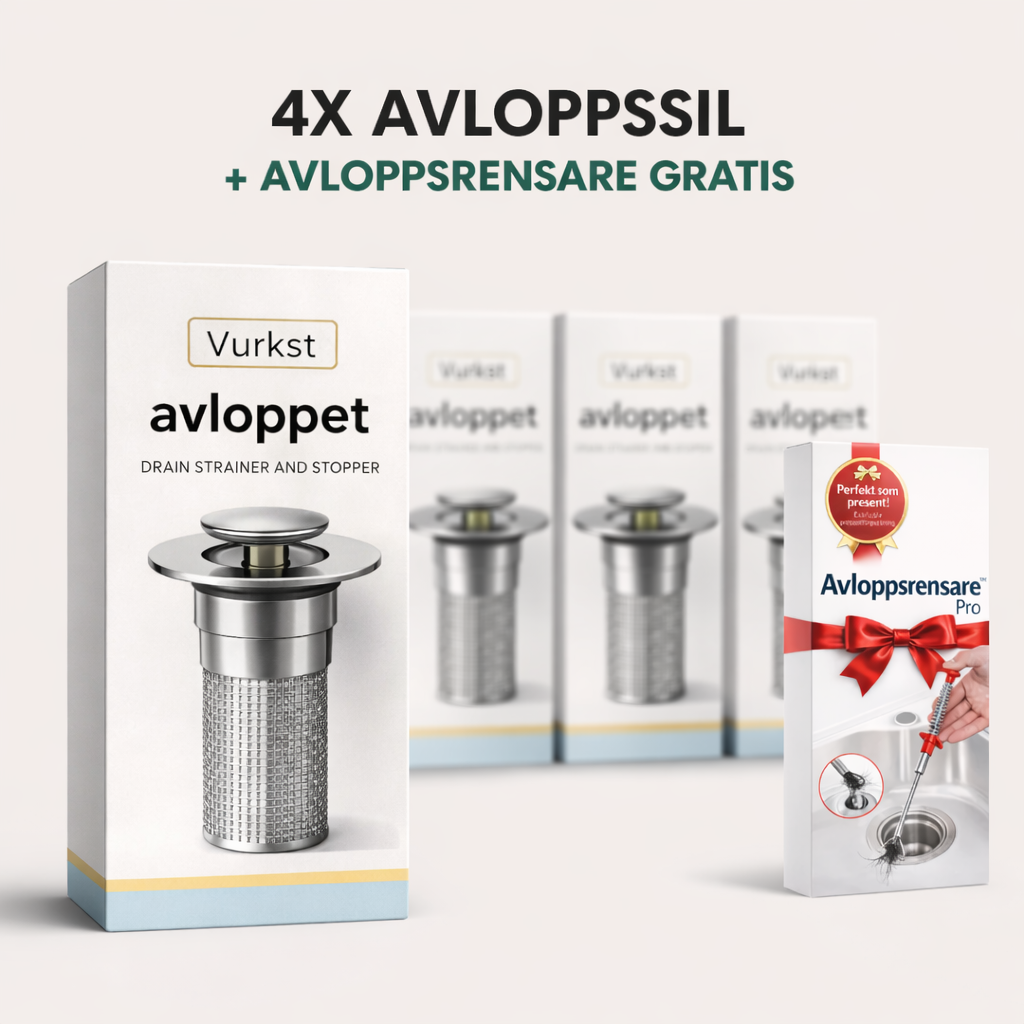 Vukst™ Avloppssil — Sluta med stopp en gång för alla - Universell handfatspropp