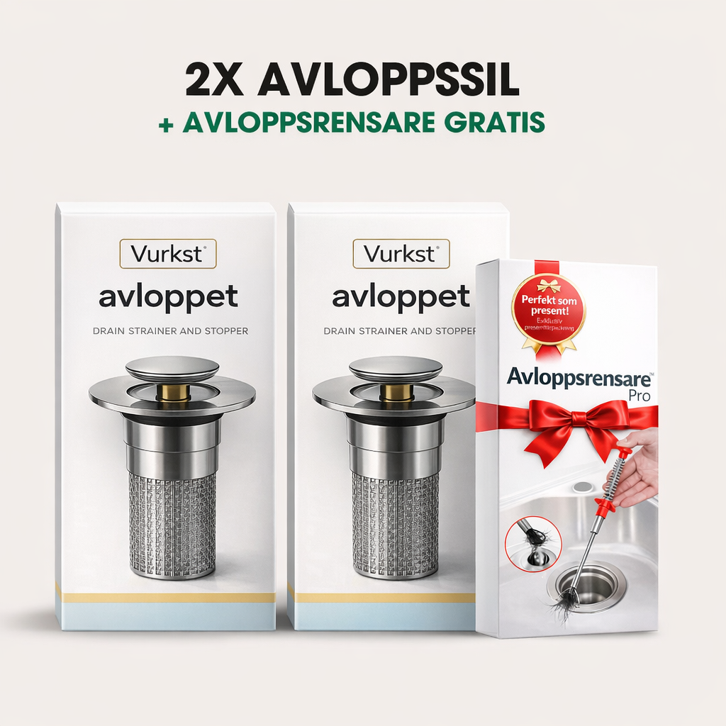 Vukst™ Avloppssil — Sluta med stopp en gång för alla - Universell handfatspropp