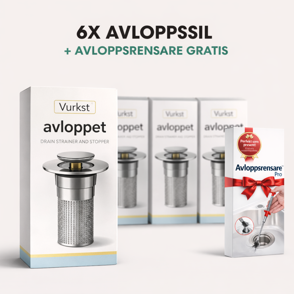 Vukst™ Avloppssil — Sluta med stopp en gång för alla - Universell handfatspropp
